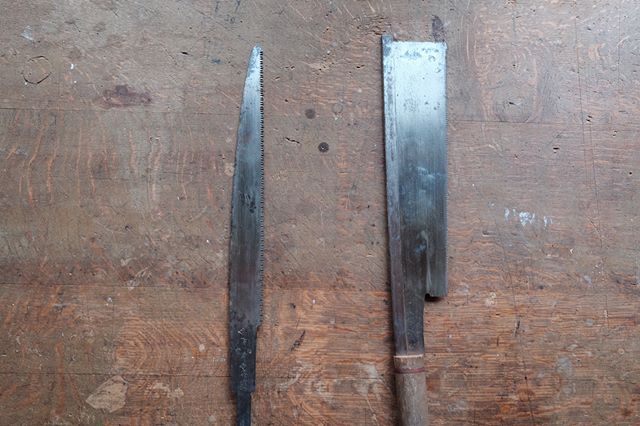 最近、お知り合いになった方から、御祖父の大工道具をいただきました。